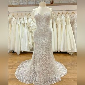 Private Label Wedding Dress - White & Champagne